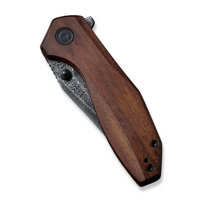 CIVIVI Knives™ Odd 22 Liner Lock C21032-DS1 Cuibourtia Wood Damascus Steel Pocket Knife