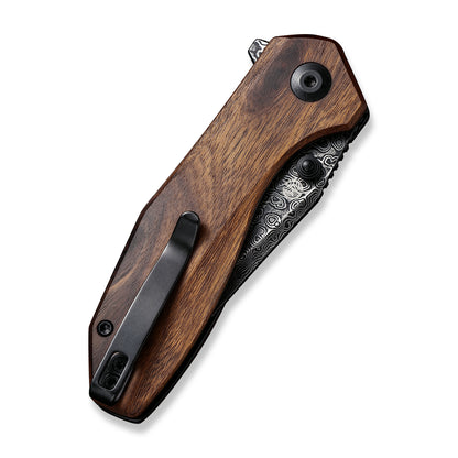 CIVIVI Knives™ Odd 22 Liner Lock C21032-DS1 Cuibourtia Wood Damascus Steel Pocket Knife