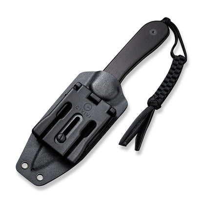 CIVIVI Knives™ Elementum Fixed Blade C2105-DS1 Black Ebony Wood Damascus Steel Knife