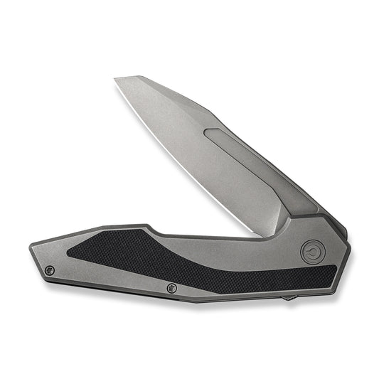 CIVIVI Knives™ Hypersonic Frame Lock C22011-2 Gray & Black Steel With G10 Inlay 14C28N Stainless Steel Pocket Knife
