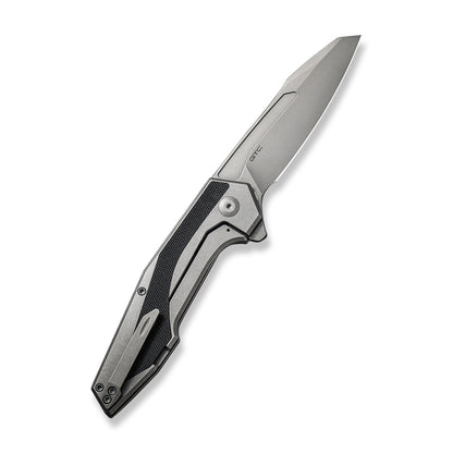 CIVIVI Knives™ Hypersonic Frame Lock C22011-2 Gray & Black Steel With G10 Inlay 14C28N Stainless Steel Pocket Knife
