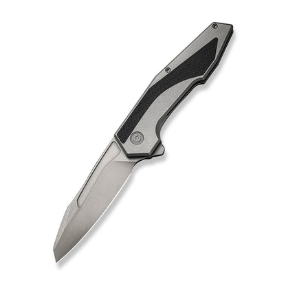 CIVIVI Knives™ Hypersonic Frame Lock C22011-2 Gray & Black Steel With G10 Inlay 14C28N Stainless Steel Pocket Knife