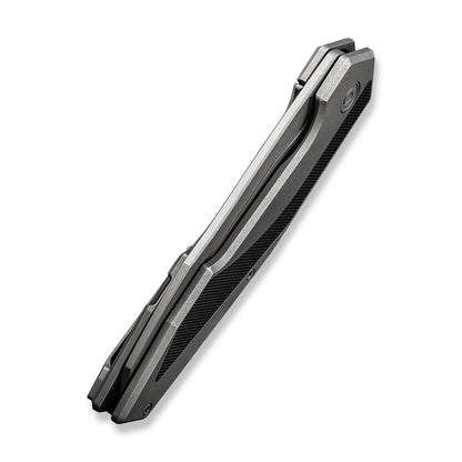 CIVIVI Knives™ Hypersonic Frame Lock C22011-2 Gray & Black Steel With G10 Inlay 14C28N Stainless Steel Pocket Knife