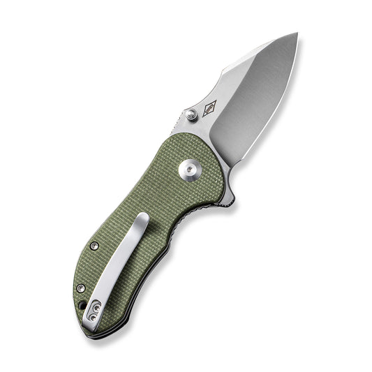 CIVIVI Knives™ Gordo Liner Lock C22018C-2 Olive Canvas Micarta D2 Semi-Stainless Steel Pocket Knife