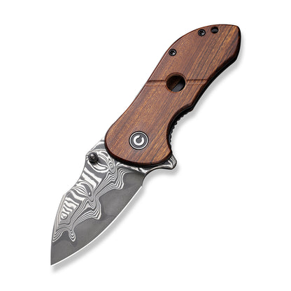 CIVIVI Knives™ Gordo Liner Lock C22018C-DS1 Guibourtia Wood Damascus Steel Pocket Knife