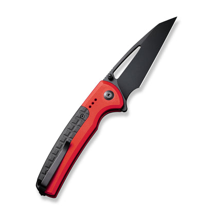 CIVIVI Knives™ Sentinel Strike Button Lock C22025B-1 Red Aluminum and Black FRN K110 Semi-Stainless Steel Pocket Knife