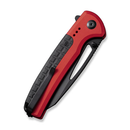 CIVIVI Knives™ Sentinel Strike Button Lock C22025B-1 Red Aluminum and Black FRN K110 Semi-Stainless Steel Pocket Knife