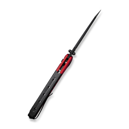 CIVIVI Knives™ Sentinel Strike Button Lock C22025B-1 Red Aluminum and Black FRN K110 Semi-Stainless Steel Pocket Knife