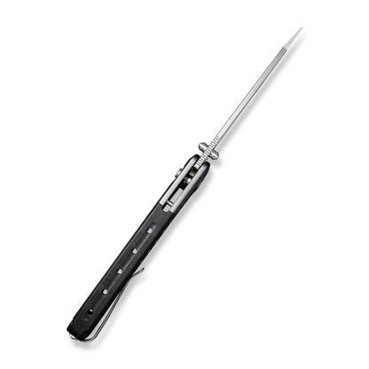 CIVIVI Knives™ Sentinel Strike Button Lock C22025B-2 Gray Aluminum and Black FRN K110 Semi-Stainless Steel Pocket Knife