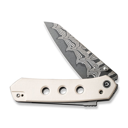 CIVIVI Knives™ Vision FG Superlock C22036-DS1 White G-10 Damascus Steel Pocket Knife