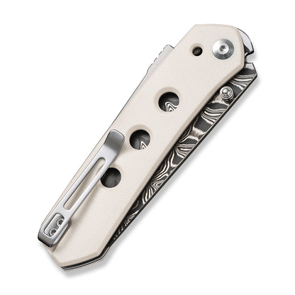 CIVIVI Knives™ Vision FG Superlock C22036-DS1 White G-10 Damascus Steel Pocket Knife