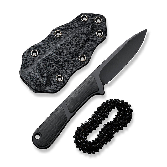 CIVIVI Knives™ Mini Elementum Fixed Blade C23010-1 Black G-10 Nitro-V Stainless Steel Knife