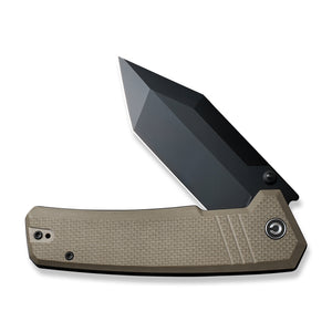 CIVIVI Knives™ Bhaltair Liner Lock C23024-2 Tan Coarse G10 14C28N Stainless Steel Pocket Knife