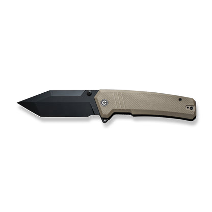 CIVIVI Knives™ Bhaltair Liner Lock C23024-2 Tan Coarse G10 14C28N Stainless Steel Pocket Knife