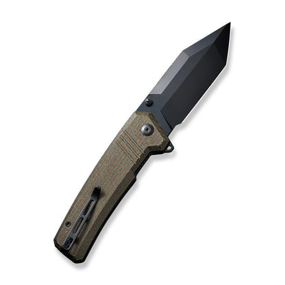 CIVIVI Knives™ Bhaltair Liner Lock C23024-3 Green Burlap Micarta 14C28N Stainless Steel Pocket Knife