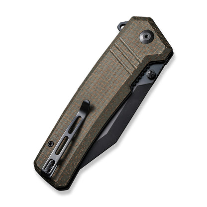 CIVIVI Knives™ Bhaltair Liner Lock C23024-3 Green Burlap Micarta 14C28N Stainless Steel Pocket Knife