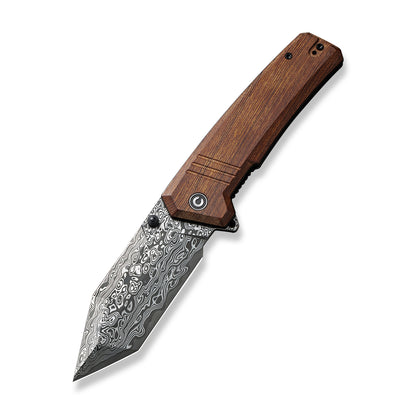 CIVIVI Knives™ Bhaltair Liner Lock C23024-DS1 Guibourtia Wood Damascus Steel Pocket Knife