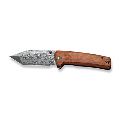 CIVIVI Knives™ Bhaltair Liner Lock C23024-DS1 Guibourtia Wood Damascus Steel Pocket Knife