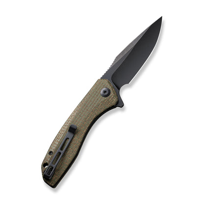 CIVIVI Knives™ Baklash Liner Lock C801K Coarse Green Micarta 9Cr18MoV Stainless Steel Pocket Knife