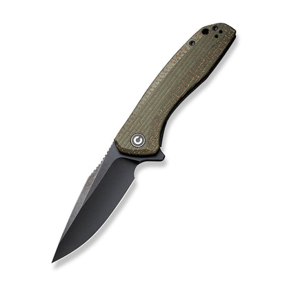 CIVIVI Knives™ Baklash Liner Lock C801K Coarse Green Micarta 9Cr18MoV Stainless Steel Pocket Knife