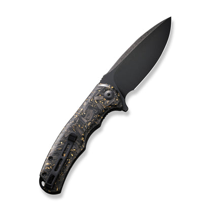 CIVIVI Knives™ Praxis Liner Lock C803J Carbon Fiber & Golden Shred 9Cr18MoV Stainless Steel Pocket Knife