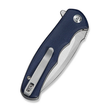 CIVIVI Knives™ Mini Praxis Liner Lock C18026C-6 Blue Canvas Micarta D2 Semi-Stainless Steel Pocket Knife