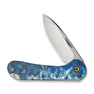 CIVIVI Knives™ Elementum Slip-joint C18062AJ-4 Blue Ocean Resin 14C28N Stainless Steel Pocket Knife