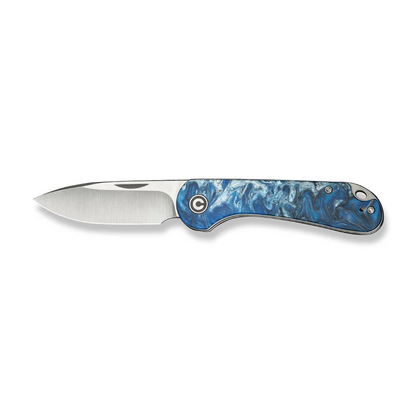 CIVIVI Knives™ Elementum Slip-joint C18062AJ-4 Blue Ocean Resin 14C28N Stainless Steel Pocket Knife