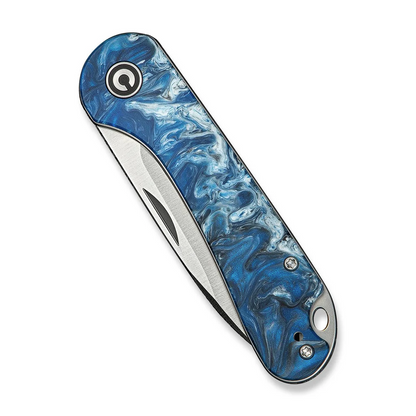 CIVIVI Knives™ Elementum Slip-joint C18062AJ-4 Blue Ocean Resin 14C28N Stainless Steel Pocket Knife