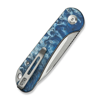 CIVIVI Knives™ Elementum Slip-joint C18062AJ-4 Blue Ocean Resin 14C28N Stainless Steel Pocket Knife