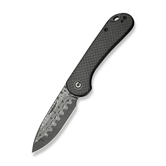 CIVIVI Knives™ Elementum Slip-joint C18062AJ-DS1 Twill Carbon Fiber Damascus Steel Pocket Knife