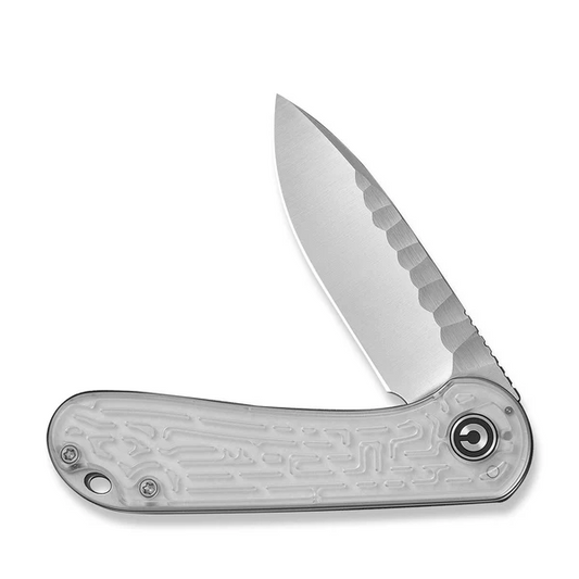 CIVIVI Knives™ Elementum Liner Lock C18062AM-1 Clear Lexan Nitro-V Stainless Steel Pocket Knife
