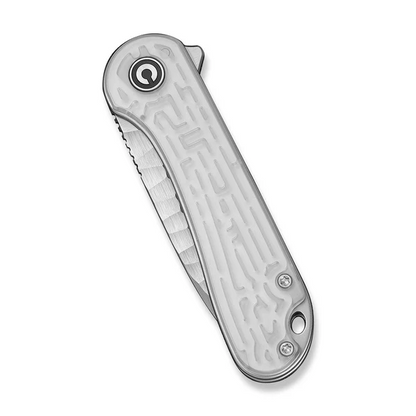 CIVIVI Knives™ Elementum Liner Lock C18062AM-1 Clear Lexan Nitro-V Stainless Steel Pocket Knife