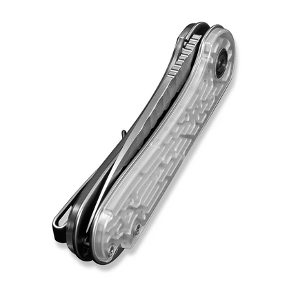 CIVIVI Knives™ Elementum Liner Lock C18062AM-1 Clear Lexan Nitro-V Stainless Steel Pocket Knife