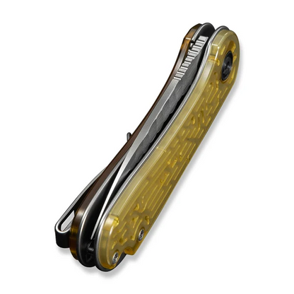 CIVIVI Knives™ Elementum Liner Lock C18062AM-2 Yellow Ultem Nitro-V Stainless Steel Pocket Knife
