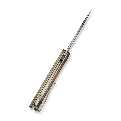 CIVIVI Knives™ Elementum Liner Lock C18062AM-2 Yellow Ultem Nitro-V Stainless Steel Pocket Knife