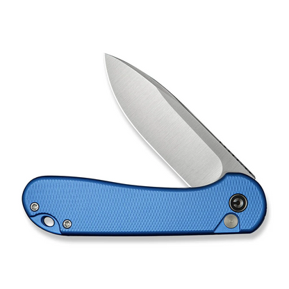 CIVIVI Knives™ Elementum 2 Button Lock C18062PD-2 Blue Anodized Aluminum Nitro-V Stainless Steel Pocket Knife