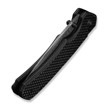 CIVIVI Knives™ Brazen Button Lock C19059C-DS1 Twill Carbon Fiber and Black G10 Damascus Steel Pocket Knife
