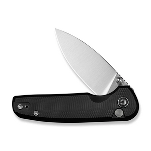 CIVIVI Knives™ Mini Shakan Button Lock C20052F-1 Black Anodized Aluminum Nitro-V Stainless Steel Pocket Knife
