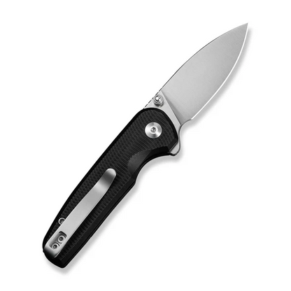 CIVIVI Knives™ Mini Shakan Button Lock C20052F-1 Black Anodized Aluminum Nitro-V Stainless Steel Pocket Knife