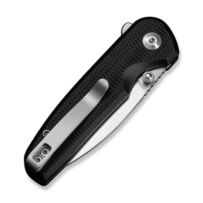 CIVIVI Knives™ Mini Shakan Button Lock C20052F-1 Black Anodized Aluminum Nitro-V Stainless Steel Pocket Knife