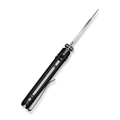 CIVIVI Knives™ Mini Shakan Button Lock C20052F-1 Black Anodized Aluminum Nitro-V Stainless Steel Pocket Knife