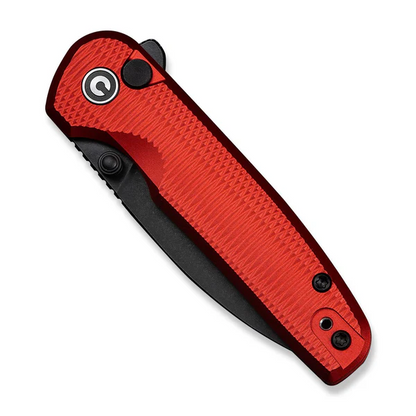 CIVIVI Knives™ Mini Shakan Button Lock C20052F-2 Red Anodized Aluminum Nitro-V Stainless Steel Pocket Knife