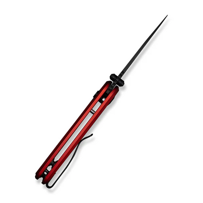 CIVIVI Knives™ Mini Shakan Button Lock C20052F-2 Red Anodized Aluminum Nitro-V Stainless Steel Pocket Knife
