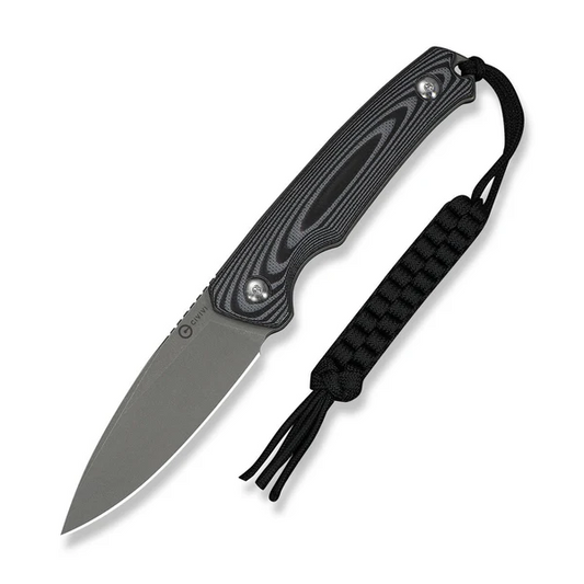 CIVIVI Knives™ Altus Fixed Blade C20076B-2 Gray & Black G10 14C28N Stainless Steel Knife
