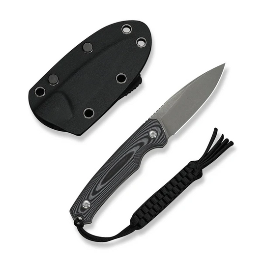 CIVIVI Knives™ Altus Fixed Blade C20076B-2 Gray & Black G10 14C28N Stainless Steel Knife