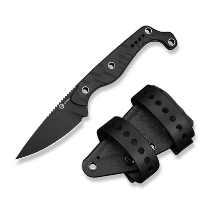 CIVIVI Knives™ SOKN Fixed Blade C22027-3 Black G10 Nitro-V Stainless Steel Pocket Knife