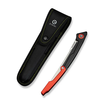 CIVIVI Knives™ Shawka Folding Fillet Liner Lock C22029B-1 Red & Black Anodized Aluminum 14C28N Stainless Steel Knife