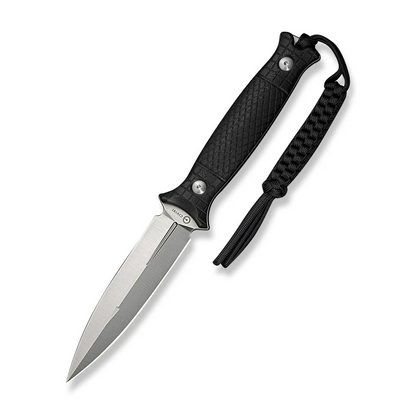 CIVIVI Knives™ Perfrico Fixed Blade C23026-1 Black G10 14C28N Stainless Steel Knife