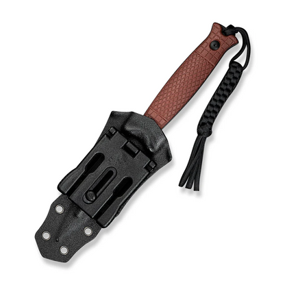 CIVIVI Knives™ Perfrico Fixed Blade C23026-3 Burgundy G10 14C28N Stainless Steel Knife
